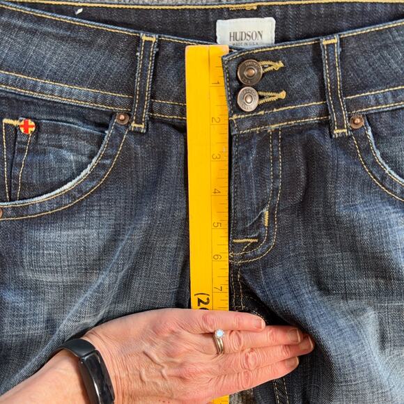 Hudson Jeans Size 27 Bootcut Blue Denim Made in USA LA Stretch Cotton Women’s - Picture 8 of 10